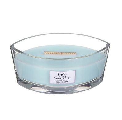 Ароматическая свеча с ароматом высушенного постельного белья Woodwick Ellipse Pure Comfort 453 г