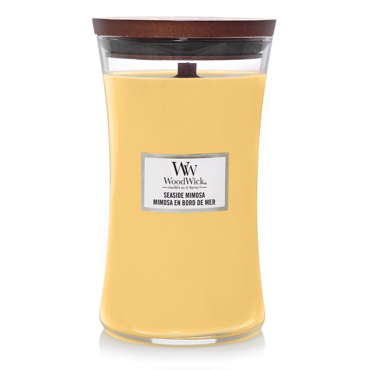 Ароматическая свеча с ароматом цитрусовых, винограда Woodwick Large Seaside Mimosa 609 г