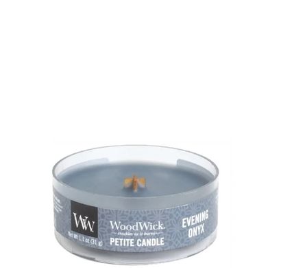 Ароматична свічка з ароматом чорної орхідеї і сандалового дерева Woodwick Petite Evening Onyx 31 г