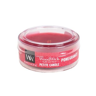 Ароматична свічка з ароматом граната і смородини Woodwick Petite Pomegranate 31 г