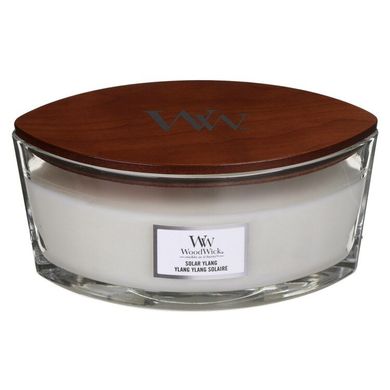 Ароматическая свеча с ароматом иланг-иланга и туберозы Woodwick Ellipse Solar Ylang 453 г
