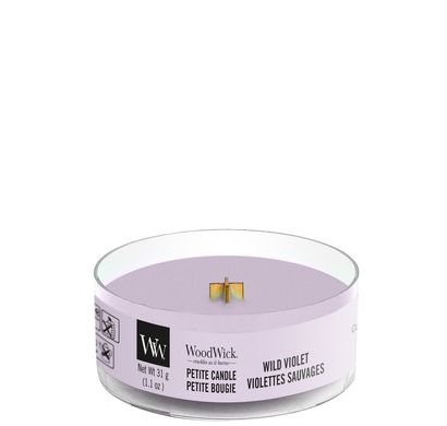 Ароматична свічка з ароматом фіалки Woodwick Petite Wild Violet 31 г