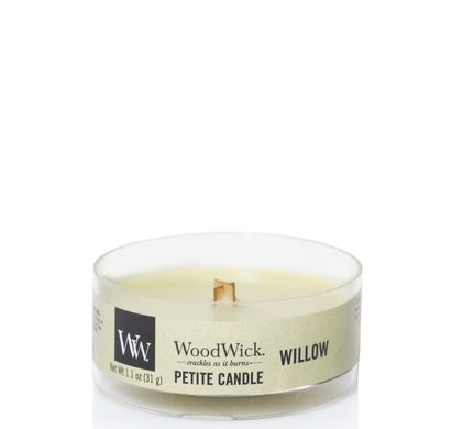 Ароматична свічка з ароматом зелені і квітів Woodwick Petite Willow 31 г