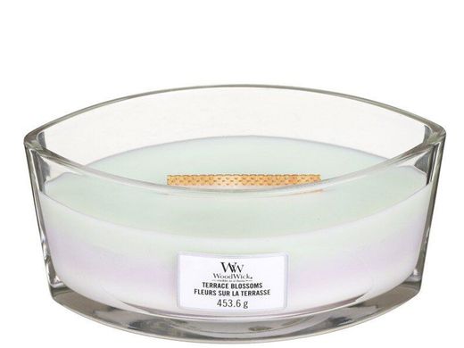 Ароматична свічка з тришаровим ароматом Woodwick Ellipse Trilogy Terrace Blossoms 453 г