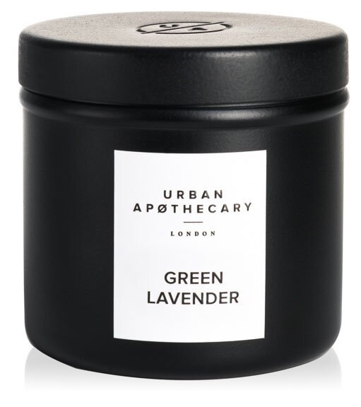 Ароматична travel свічка з ароматами лаванди, м'яти і зелені Urban apothecary Green lavender 175 г