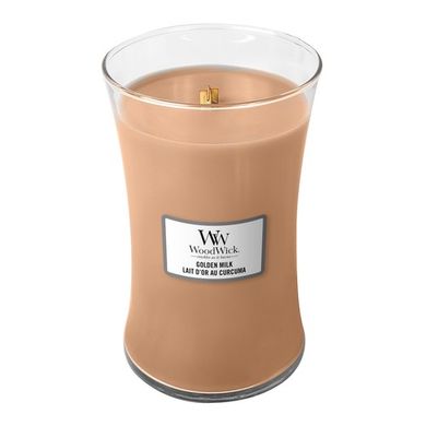 Ароматична свічка з ароматом молока і спецій Woodwick Large Golden Milk 609 г