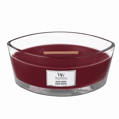 Ароматическая свеча с ароматом сочной черешни Woodwick Ellipse Black Cherry 453 г