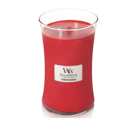 Ароматична свічка з нотами різдвяних ягід Woodwick Large Crimson Berries 609 г