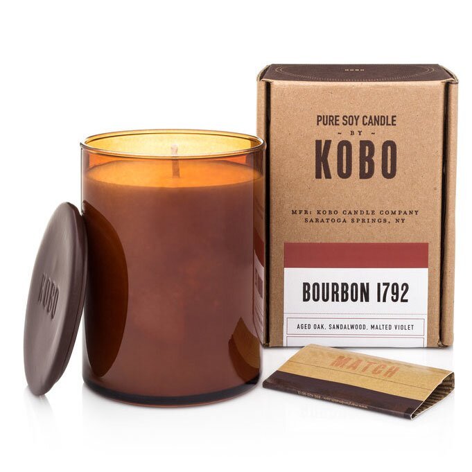 Ароматическая свеча c древесным ароматом Kobo Bourbon 1792 425 г
