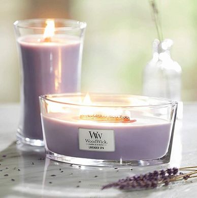 Ароматическая свеча с ароматом лаванды и эвкалипта Woodwick Ellipse Lavender SPA 453 г