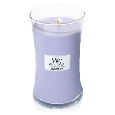 Ароматична свічка з ароматом лаванди і евкаліпта Woodwick Large Lavender SPA 609 г