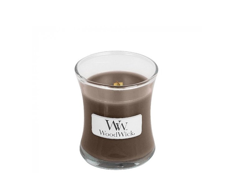 Ароматическая свеча с ароматом табачных листьев и замши Woodwick Mini Humidor 85 г