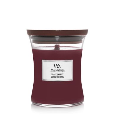 Ароматична свічка з ароматом соковитої черешні Woodwick Medium Black Cherry 275 г