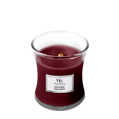 Ароматическая свеча с ароматом сочной черешни Woodwick Mini Black Cherry 85 г