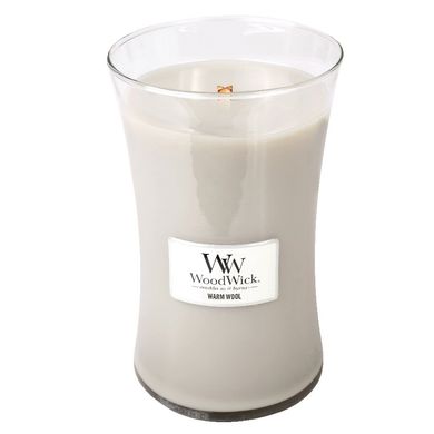 Ароматическая свеча с ароматом теплой шерсти Woodwick Large Warm Wool 609 г