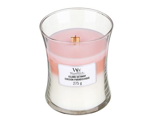 Ароматична свічка з тришаровим ароматом Woodwick Medium Trilogy Island Getawey 275 г
