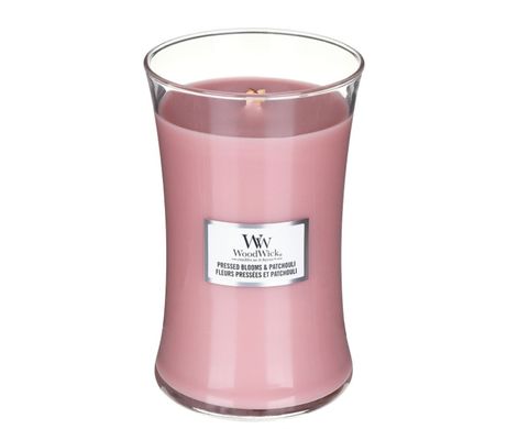 Ароматическая свеча с ароматом цветов Woodwick Large Pressed Blooms & Patchouli 609 г
