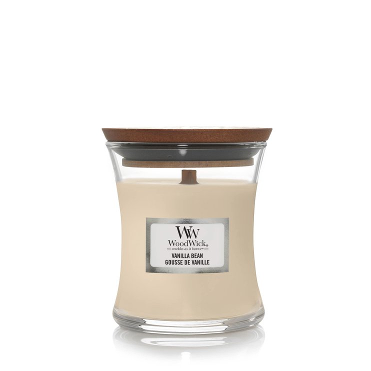Ароматическая свеча с ароматом чистой ванили Woodwick Mini Vanilla Bean 85 г