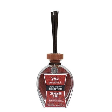 Аромадифузор для оселі з ваніллю і корицею + палички Woodwick Cinnamon Chai 89 мл