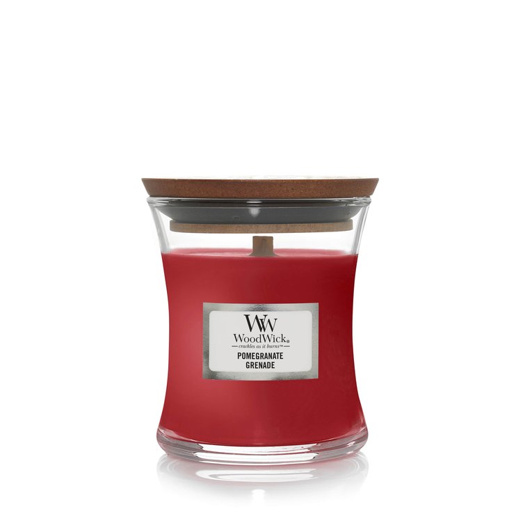 Ароматическая свеча с ароматом граната и смородины Woodwick Mini Pomegranate 85 г
