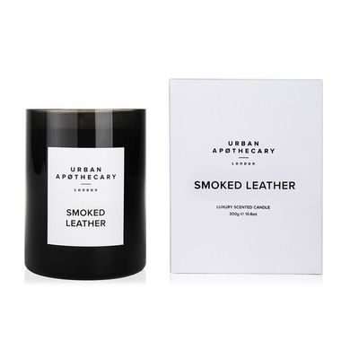 Ароматична свічка з ароматом шкіри і дров'яного диму Urban apothecary Smoked leather 300 г