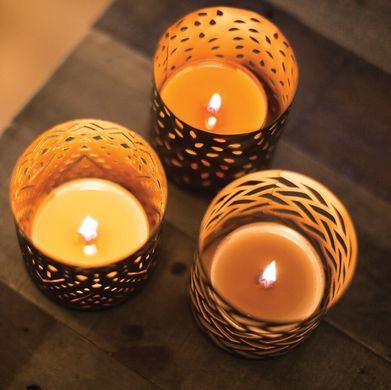 Свічник для ароматичних свічок Geometric Woodwick размера Petite