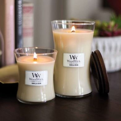 Ароматическая свеча с ароматом чистой ванили Woodwick Medium Vanilla Bean 275 г