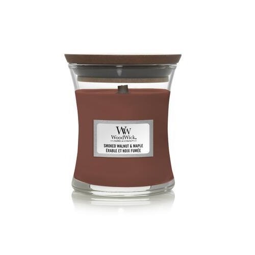 Ароматична свічка з ароматом копченого горіха і клена Woodwick Mini Smoked Walnut & Maple 85 г