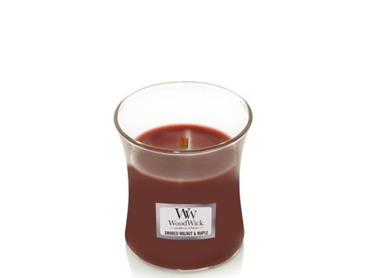 Ароматична свічка з ароматом копченого горіха і клена Woodwick Mini Smoked Walnut & Maple 85 г