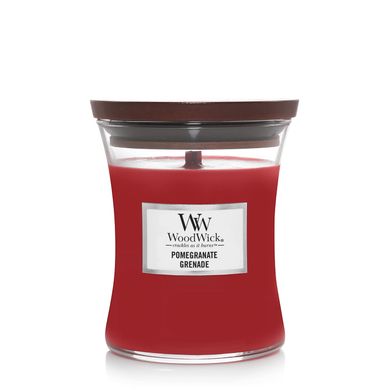 Ароматична свічка з ароматом граната і смородини Woodwick Medium Pomegranate 275 г